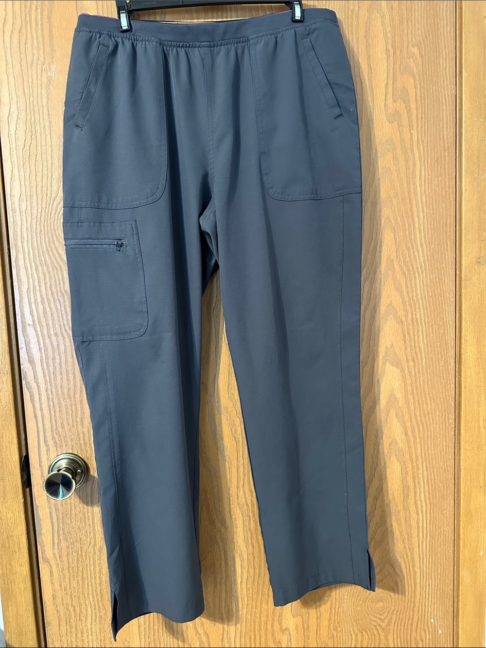 HeartSoul Straight-Leg Utility Trousers in Slate Blue